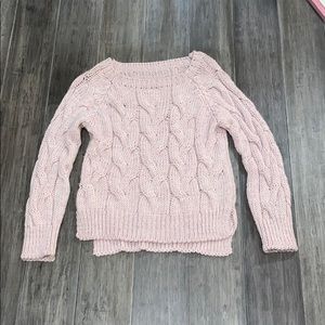 pink sweater